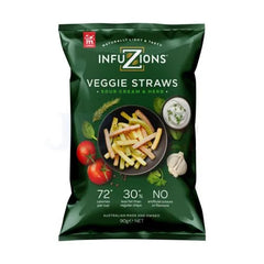 90G Infuzions Veggie Straws Sour Cream & Herb (x15)