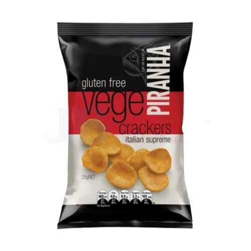 25G Piranha Vege Cracker Italian Supreme (x40)