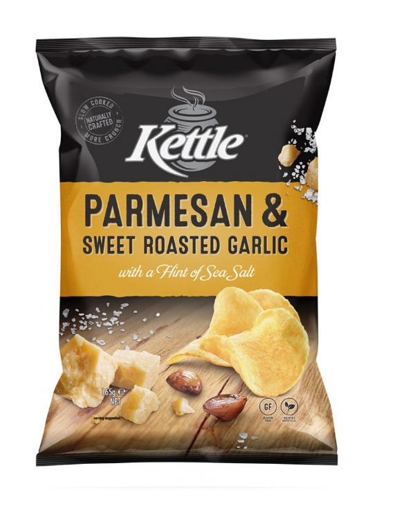 165G Kettle Parmesan & Sweet Roasted Garlic (x1)