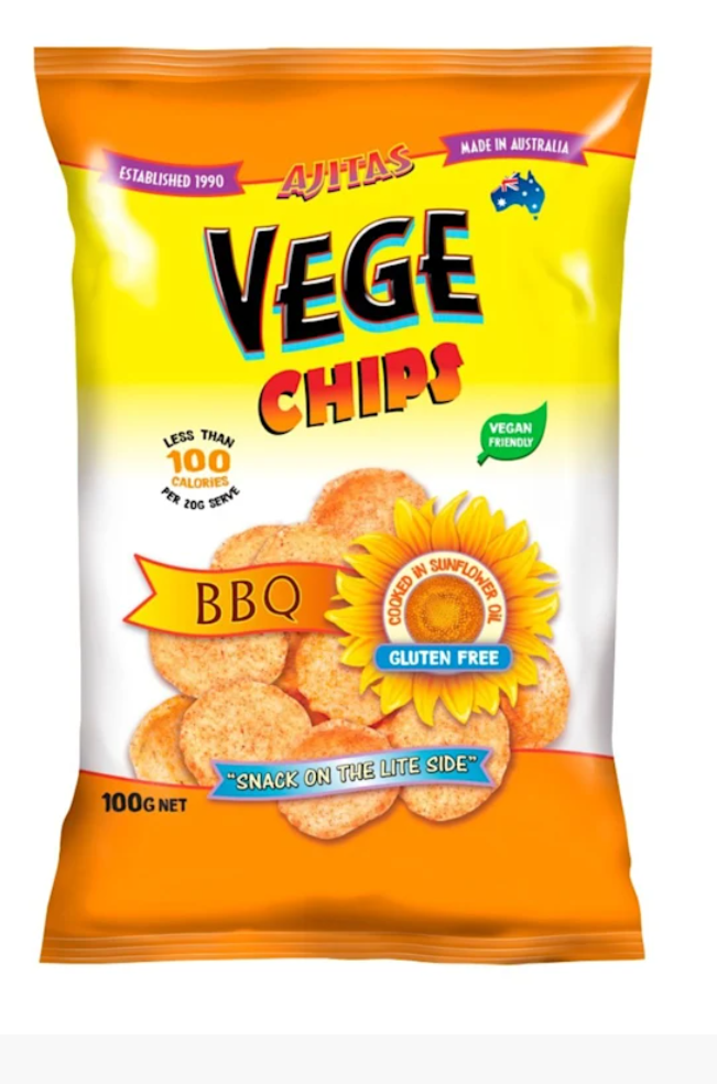 100G Ajitas Vege Chip BBQ (x6)