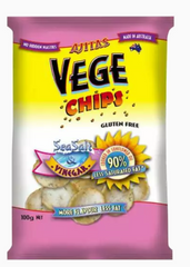 100G Ajitas Vege Chip Salt and Vinegar (x6)